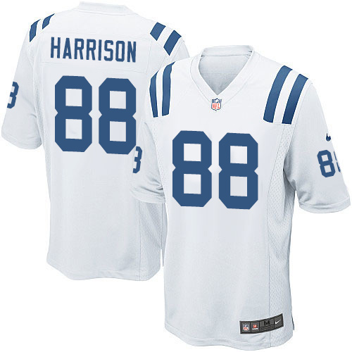 Men's Game Marvin Harrison Nike Jersey White Road - #88 NFL Indianapolis Colts